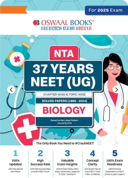NEET (UG) 37 Years' Chapter-Wise & Topic-Wise Solved Papers Biology (1988-2024) For 2025 Exam