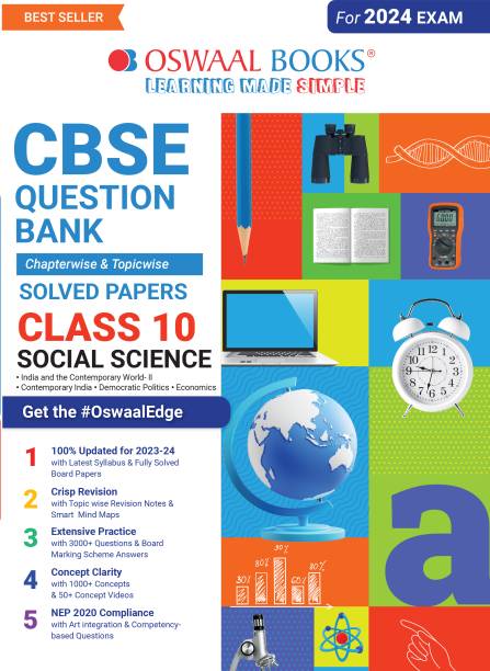 Oswaal CBSE Class 10 Social Science Question Bank (For 2024 Board Exams)