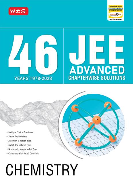 MTG 46 Years JEE Advanced Previous Years Solved Question Papers (1978-2023) with Chapterwise Solutions Chemistry Book | JEE Advanced PYQ For 2024 Exam