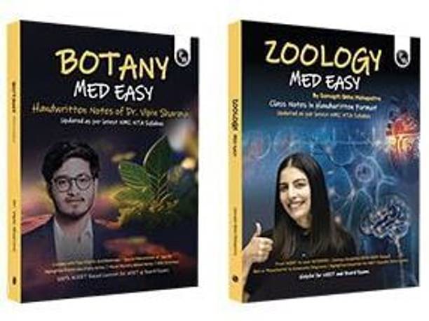 PW Zoology & Botany Med Easy (2-Books Set) For NEET and Board Exams 2024-25 | Flowcharts, Schematic Diagrams l Samapti Sinha Mahapatra Handwritten Notes