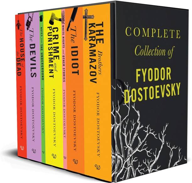 Complete Collection of Fyodor Dostoevsky 7 Paperback Books Box Set (Crime and Punishment, Notes from the Underground, The Idiot, The Brothers Karamazov, The House of the Dead, The Devils,White Nights and Other Short Stories)