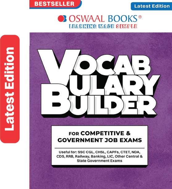 Vocabulary Builder for competitive Exams Useful for SSC, CGL, CHSL, BANK, CTET, DSSSB, CUET, NDA, Defence aspirants & more