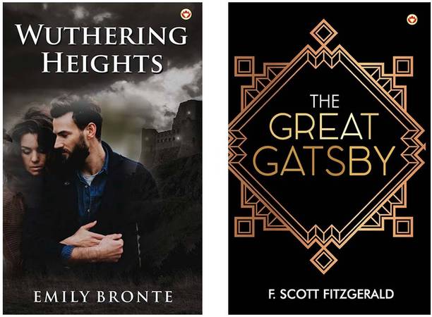 Wuthering Heights + The Great Gatsby (Set of 2 Books)