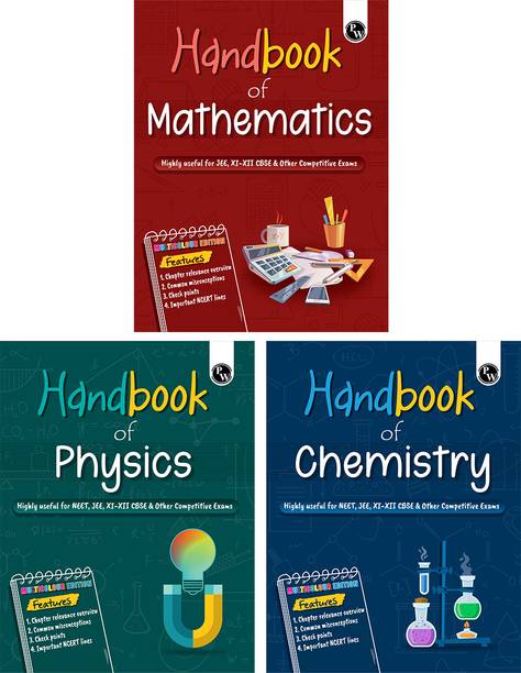 PW Handbook Physics, Chemistry, Maths Combo Set of 3 Books For 2026-27 Exams