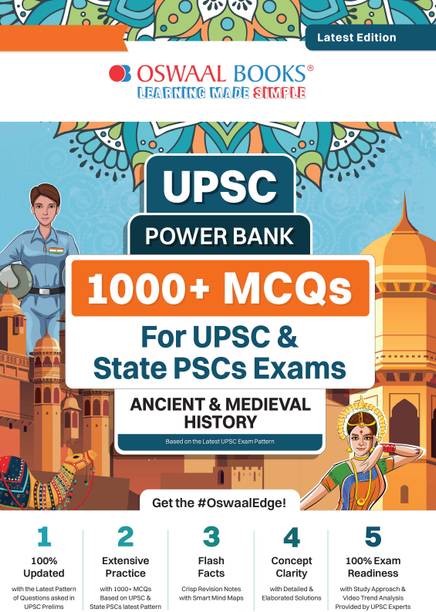 Upsc Power Bank:1000+ MCQS for Upsc and State Pscs and Exams Ancient & Medieval History