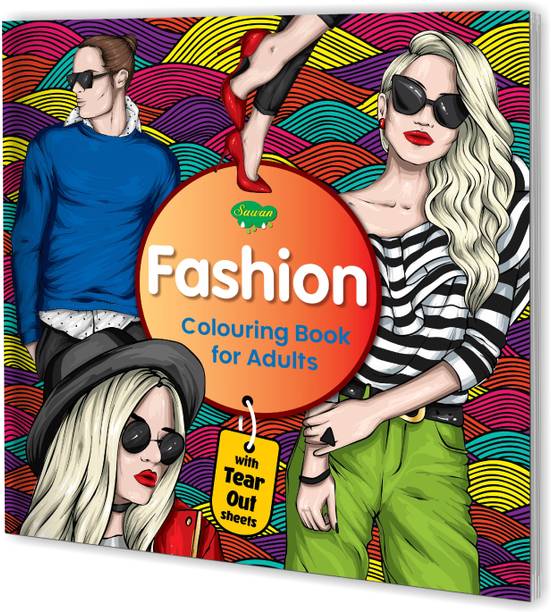 Fashion colouring book for adults With Tear Out Sheets : Mandala colouring book for adults, Colouring book for adults, Fashion coloring books for adults