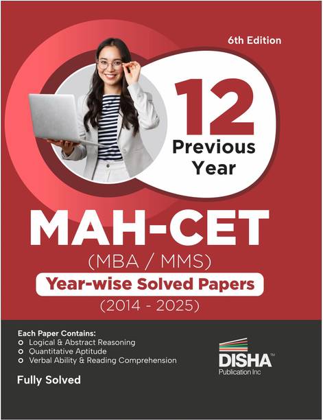 Disha 12 Previous Year MAH-CET (MBA / MMS) Year-wise Solved Papers (2014 - 2025) 6th Edition | PYQs Question Bank for 2026 Exam | Maharashtra MH-CET Common Entrance Test