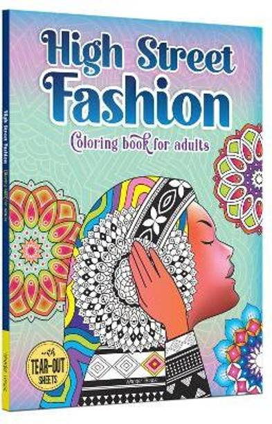 High Street Fashion Coloring Book for Adults