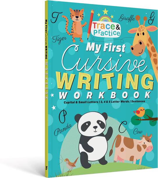 My First Cursive Writing Workbook for Kids | Capital & Small Letters, Joining Letters, 3, 4 & 5 Letter Words & Sentences | Cursive Handwriting Practice Book | 64 Pages | Ages 5-8