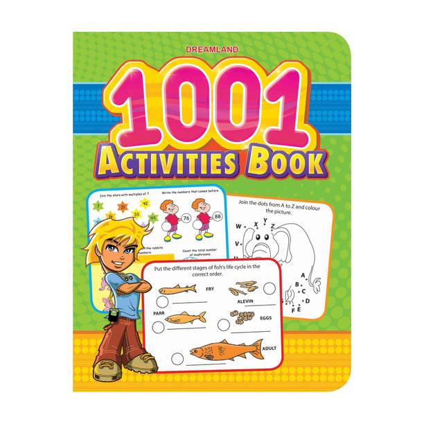 1001 Activities Book - Enhance the Child Mind with Fun Activities of Word Searches, Puzzles, Dot-to-Dots, Mazes and Colouring | Activity books for kids | 264 Pages