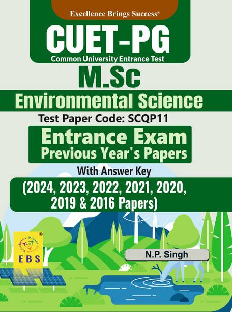 CUET M.Sc Environmental Science Entrance Exam Previous Year's Papers(English Medium)  - CUET PG Environmental Science Exam Book Test Paper Code SCQP11