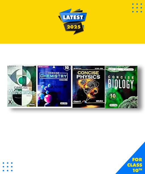 SELINA ICSE CLASS 10 COMBO MATH,BIOLOGY,PHYSICE,CHEMISTRY,2026 EXAMINATION Latest Edition Original Book with Digital Access Code Inside the Book Paperback, R.K. Bansal, Dr. R.P. Goel, Dr. S.P. Singh , H.S. Vishnoi|New Latest Edition For 2025-2026