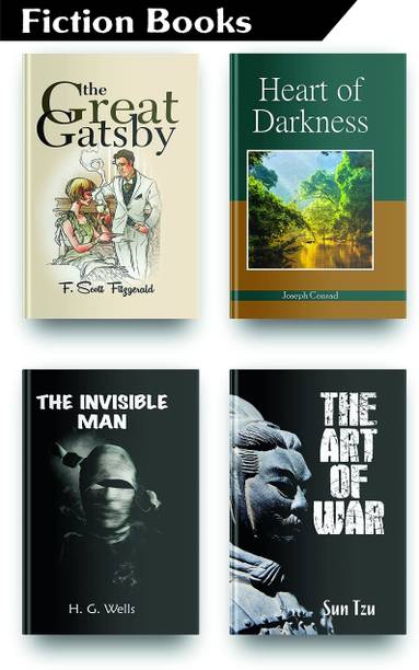 Most Interesting Classic Fiction Books Set Of 4, This Classic Books Set Comes With, The Art Of War By Sun Tzu Original, The Invisible Man, Heart Of Darkness By Joseph Conrad, The Great Gatsby Book  - This Classic Books Set Comes With, The Art Of War By Sun Tzu Original, The Invisible Man, Heart Of Darkness By Joseph Conrad, The Great Gatsby Book (Paperback, H.G Wells, Sun Tzu, Joseph Conrad) with 1 Disc