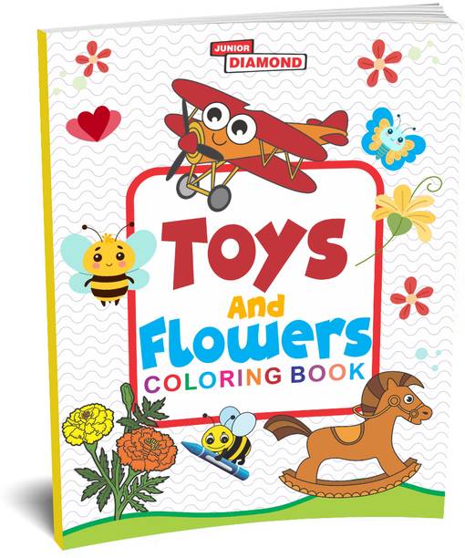 Toys And Flowers Colouring Book (Edition1st)