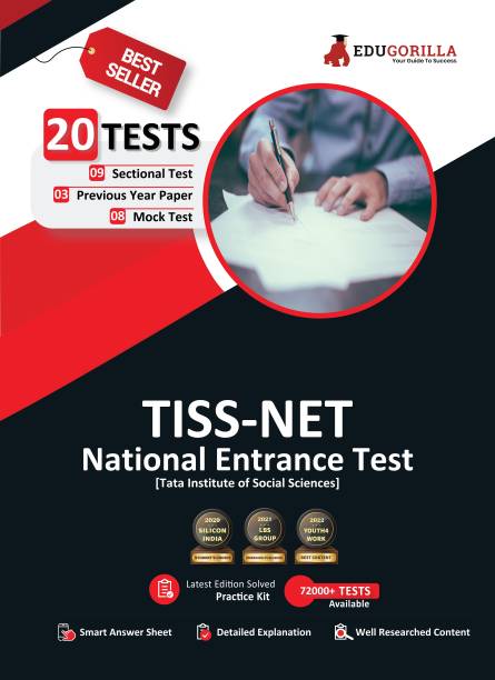 TISS-NET Exam Preparation Book 2023 - 8 Full Length Mock Tests, 9 Sectional Tests and 3 Previous Year Papers (1400 Solved Questions) with Free Access to Online Tests  - 2023 - 8 Full Length Mock Tests, 9 Sectional Tests and 3 Previous Year Papers (1400 Solved Questions) with Free Access to Online Tests