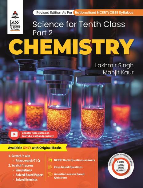 Science For Tenth Class Part 2 Chemistry  - Lakhmir singh class 10 science book chemistry part 2 Examination 2025-26 latest edition cbse books
