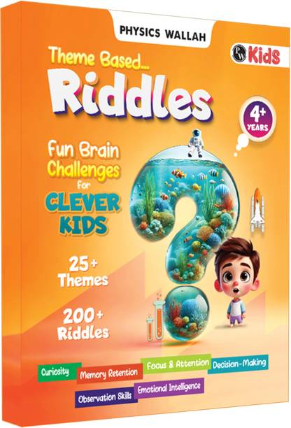 200+ Riddles For Kids on 25+ Themes- English Mystery Riddles Book For 4+ Year Old