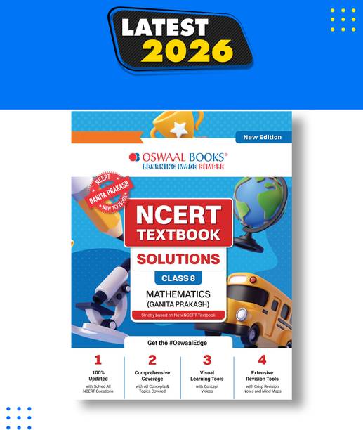 NCERT Textbook Solutions Mathematics Part-1 Class 8 | For CBSE 2026 27 Exam | Based on Latest NCERT Ganita Prakash | With Complete Solutions & Subjective Questions for Practice