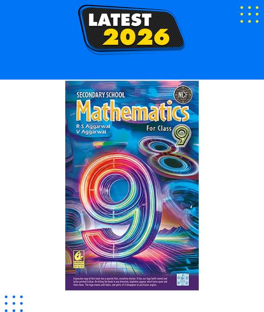 Bharati Bhawan 2026-2027 Book Secondary School Mathematics for Class 9 -CBSE -by R.S. Aggarwal, Veena Aggarwal, R S Aggarwal|New Latest Edition For 2026-2027