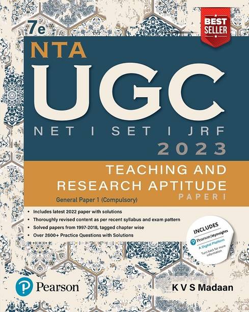 Nta UGC Net /Set/Jrf Paper 1, Teaching and Research Aptitude 2023, Includes Latest 2022 Paper and 2600+ Practice Questions with Solutions 2023 Edition