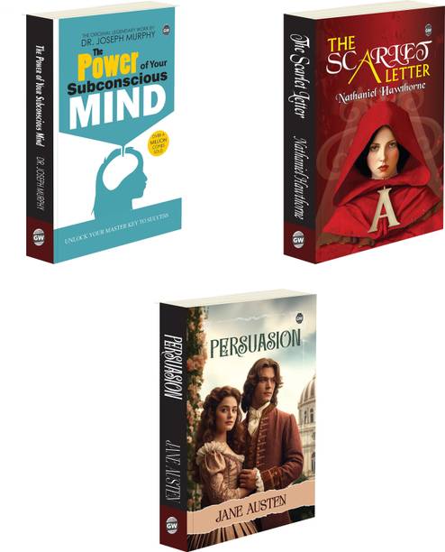 Persuasion, The Scarlet Letter and The Power of Your Subconscious Mind : Timeless Classics of Love, Must-Read Stories of Personal Growth, Philosophy & Self-Growth Combo | Pack of 3 Novels