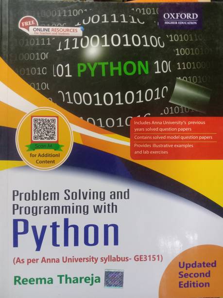 Problem Solving and Programming with Python | (As per anna university syllabus-GE3151) UPDATED Second Edition (Paperback, REEMA THAREJA )