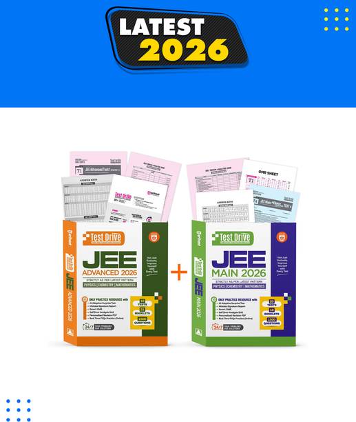 Arihant JEE Main & Advanced 2026 Test Drive Combo | Physics, Chemistry & Maths | 35 Tests, 37 Booklets & 3000 Questions | AI-Adaptive Practice with Error Analysis, Smart OMR, Real-Time PYQs (Online) & Revision PDF | Based on Latest NTA Pattern
