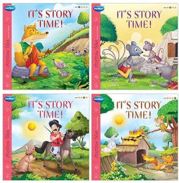 Navneet It's Story Time (Story Books) 1 to 4- Best for building lifetime bond with reading- With Colourful Illustrations- Read aloud stories for kids- Best Library Book Collection