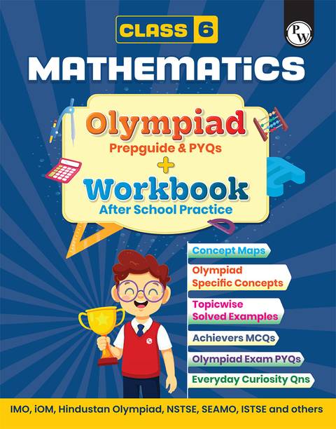 PW Olympiad Plus Workbook For Class 6 Maths Prepguide, PYQs and Worksheets