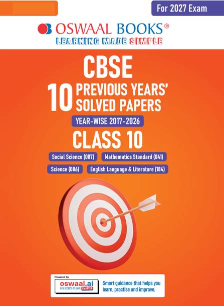 CBSE 10 Previous Years Papers | Year-wise: Solved Papers (2017-2026) for Class 10 | Includes 2026 Papers (Delhi & Outside Delhi)- fully solved | NCERT & Competency-based questions | For 2027 Exam