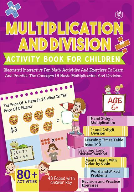 Multiplication and Division Activity Book For Children