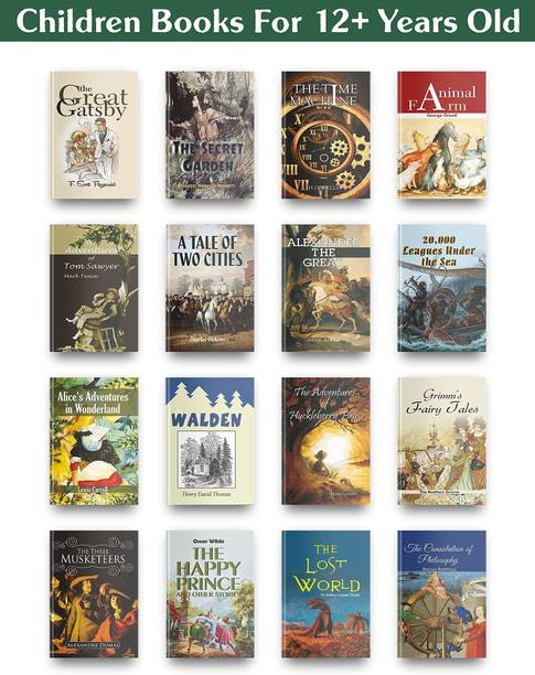Most Beautiful Children Books Set 16 Best Books Like The Great Gatsby, The Secret Garden, Time Machine, Animal Farm, Alice In Wonderland Book And Many More books  - Most Beautiful Children Books Set 16 Best Books Like The Great Gatsby, The Secret Garden, Time Machine, Animal Farm, Alice In Wonderland Book And Many More books (Paperback, George Orwell, Jules Verne, Henry David Thoreau) with 1 Disc