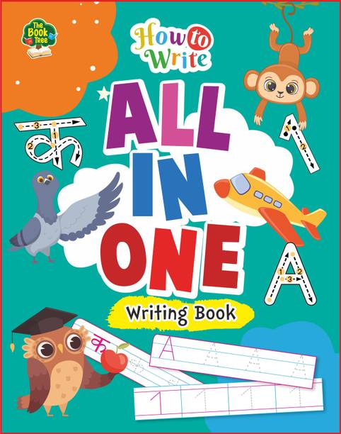 All In One Writing Book With Games And Activities(English ,Hindi , Maths) , All In One Workbook For Children Ages 2-6 | Writing Book For Kids| Early Learning Nursery Grammer| Preschool And Primary Children Books Of All-In-1 Exercise  - English Capital & Small Writing Book , Hindi Writing Book, Maths Writing Book