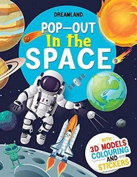 Pop-Out In the Space- With 3D Models Colouring Stickers
