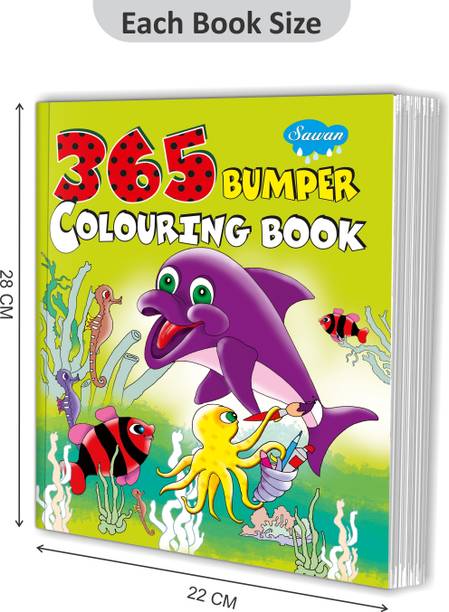 365 Bumper Colouring Book By Sawan