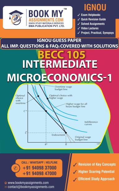 IGNOU BECC 105 Intermediate Microeconomics I | Guess Paper | Important Question Answer |BACHELOR'S (HONOURS) DEGREE PROGRAMMES