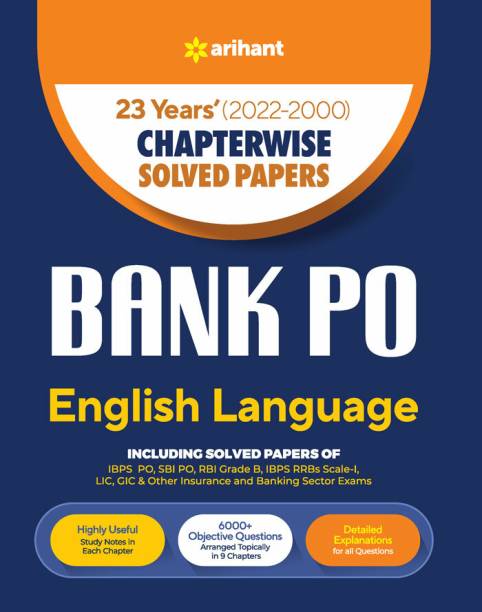 22 Years' Chapterwise Solved Papers Bank PO English Language 2021-2000 Sixth Edition