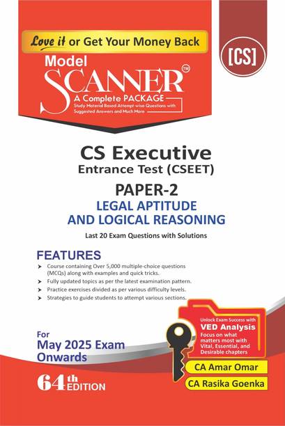 Legal Aptitude and Logical Reasoning (Paper 2 | CS Executive Entrance | CSEET) Scanner - Including questions and solutions | 2022 Syllabus | Applicable for July 2024 Exam Onwards | Green Edition