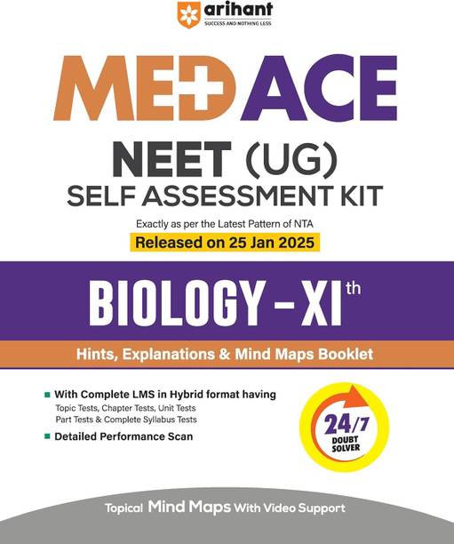 Arihant NEET (UG) Biology Self Assessment Kit For Class 11th | Latest NTA Pattern | Hints, Solutions, Mind Maps Booklet, 44 Topic Tests, Video Support, QR Insights, OMR & Doubt Solver | For Exam 2025-26