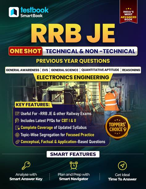 RRB JE Electronics Engineering Booklet in English with Updated PYQs  - RRB JE Civil Engineering, RRB SSE, Railway Technical Exams, and other Civil Diploma/Graduate Level Exams.