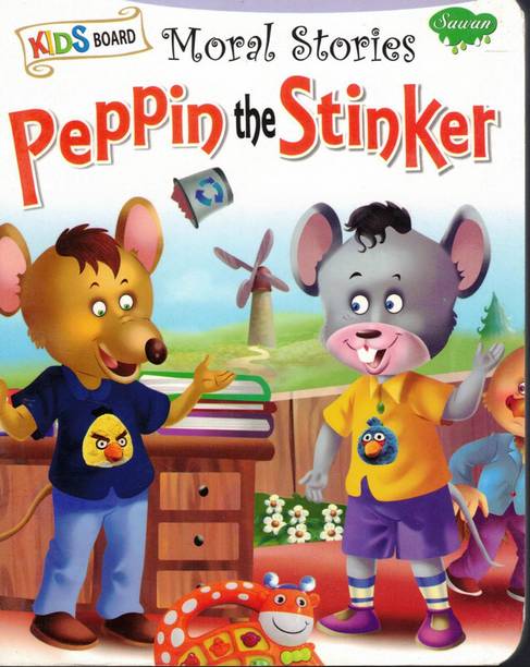 Kids Board Moral Stories Peppin The Stinker(Book Size-16*20 cm)