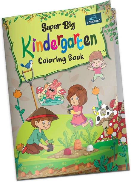 Super Big Kindergarten Coloring Book  - for kids