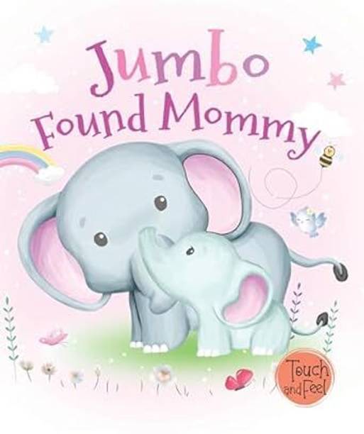 Booktopus Touch and Feel Board Book - Jumbo Found Mommy Sensory Book for Toddlers - Textured Baby Books for 4+ Years - Interactive Learning