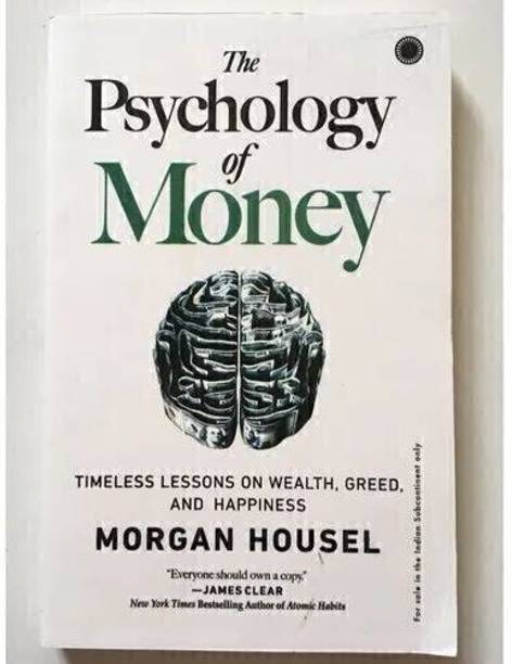 The psychology of money  - paperback, Morgan housel book with 1 Disc