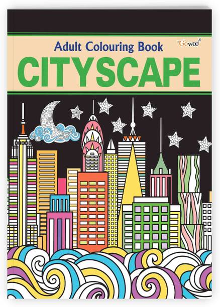 Cityscape - Adult Colouring Book : Art coloring for adults, Stress-free city coloring book, Creative coloring book, book for mindfulness and relaxation