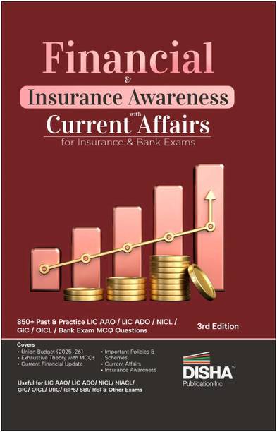 Disha Financial & Insurance Awareness with Current Affairs for Insurance & Bank Exams 3rd Edition | General Knowledge, Banking & Economy Awareness | For LIC/ NIACL/ GIC/ Bank/ MBA Exams