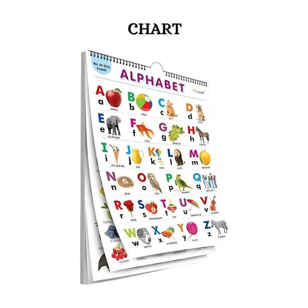 SL1 1WM220 (EditionLatest)  - All in One Spiral Chart, Alphabet, Numbers And Many More