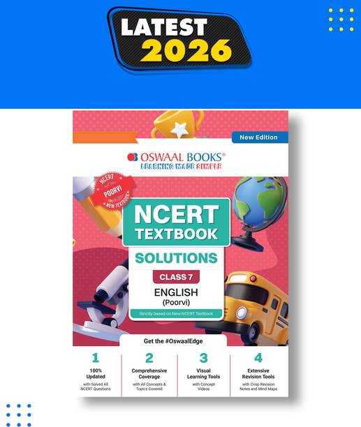 NCERT Textbook Solutions English Class 7 | For CBSE 2026 27 Exam | Based on Latest NCERT Poorvi | With Complete Solutions of Objective & Subjective Questions for Practice