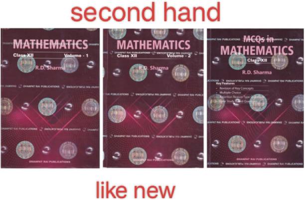 Rd Sharma class 12 socand hand 3 book set
