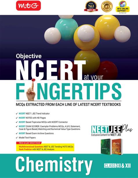 MTG Objective NCERT at your FINGERTIPS Chemistry For 2025-2026 Exam - NCERT NEET/JEE Trend Indicator, HOTS MCQs, Rank Predictor & Notes with HD Pages | NEET & JEE Books (Based on NCERT Latest Pattern)